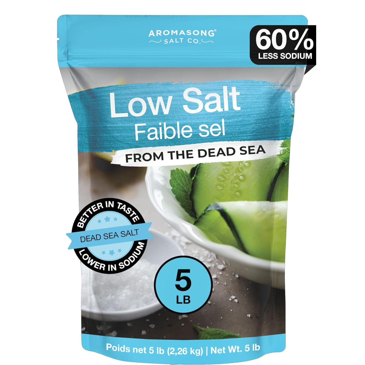 Aromasong Low Sodium Dead Sea Salt – Fine Grain
