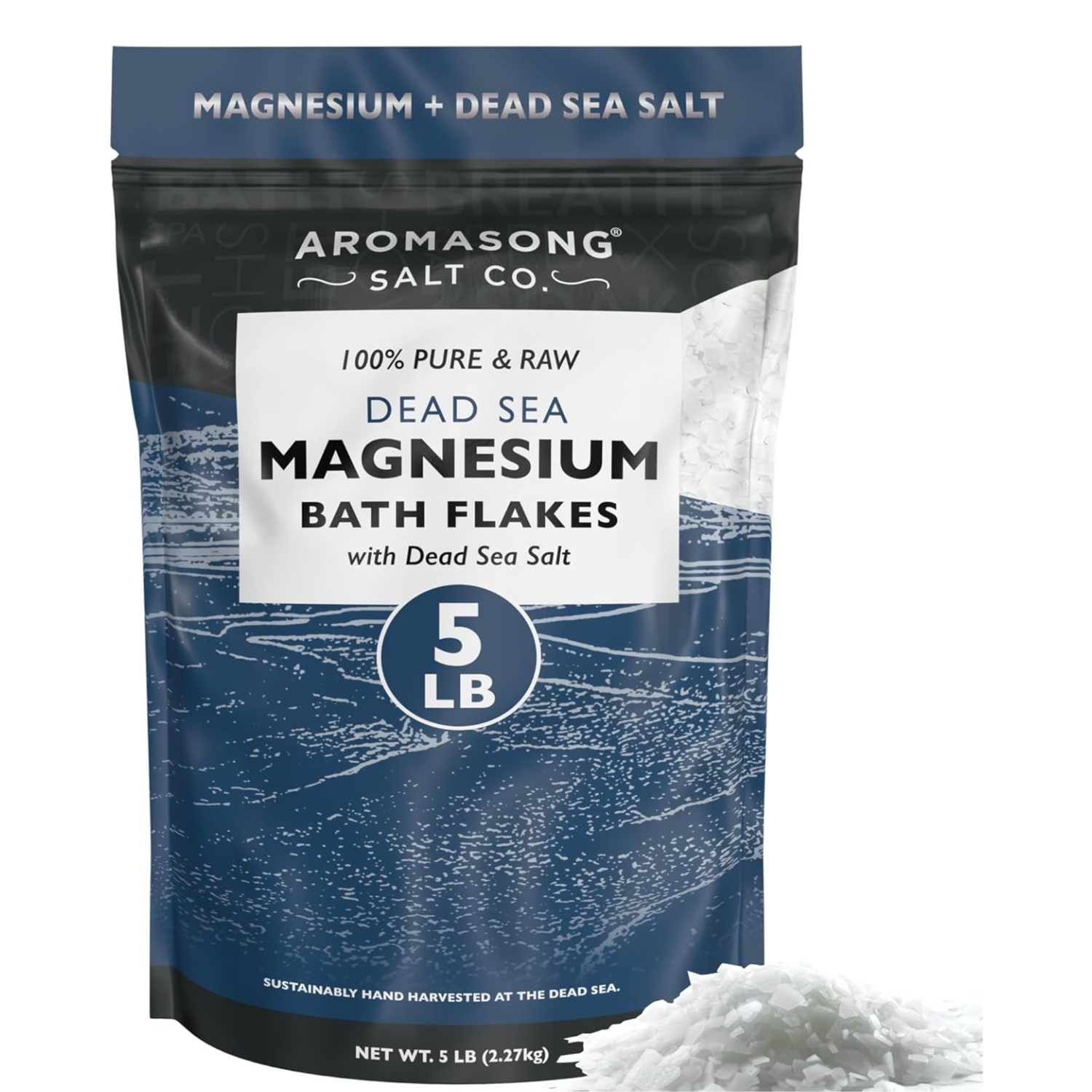 Aromasong Raw Magnesium Flakes 5 Lbs