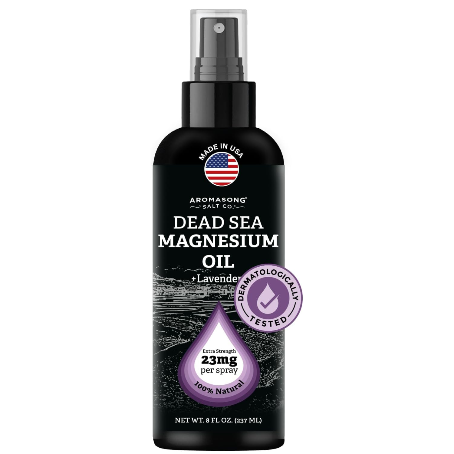 Aromasong Extra Strength Magnesium oil Lavender 8 Oz