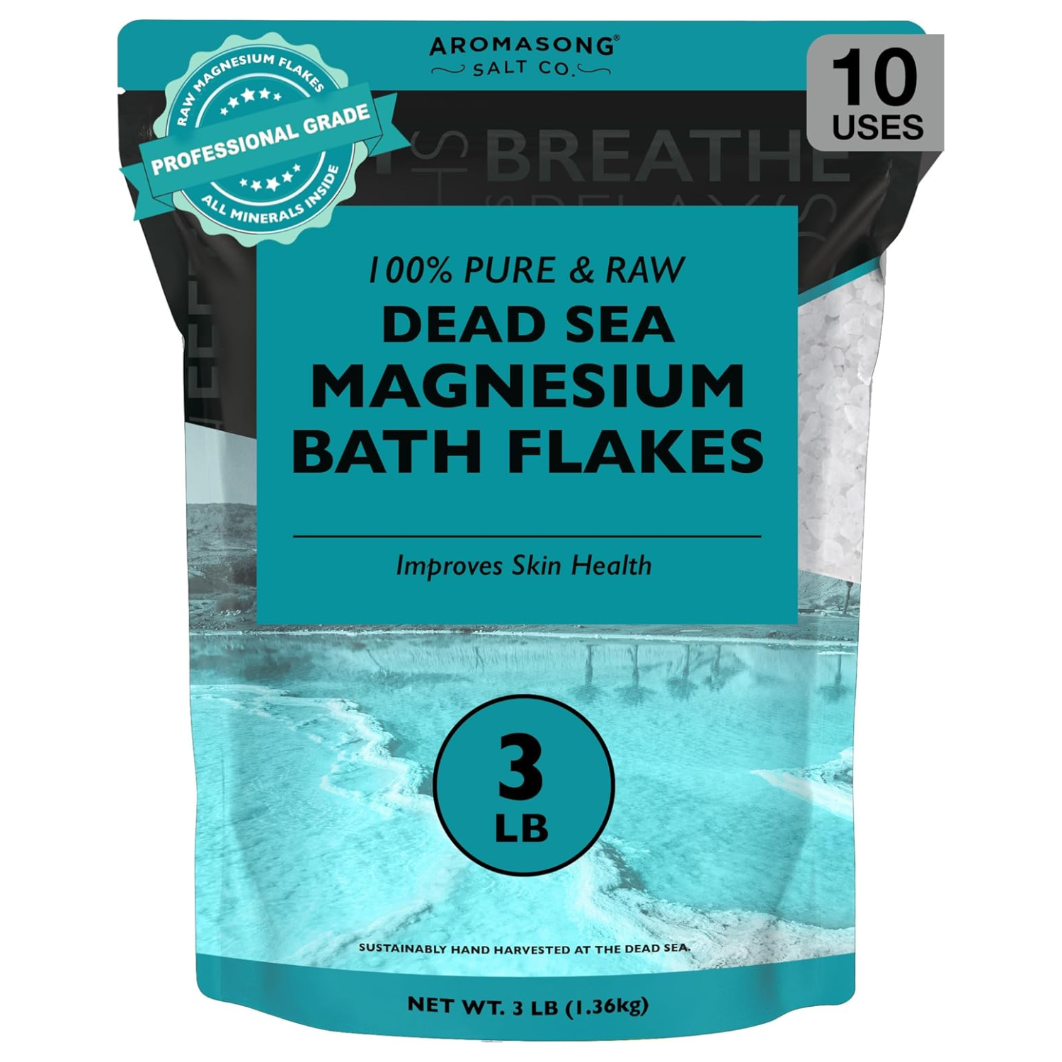 Aromasong Raw Dead Sea Magnesium Flakes