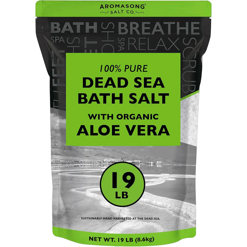 Aromasong Fine Grain Dead Sea Bath Salt with Organics Aloe Vera