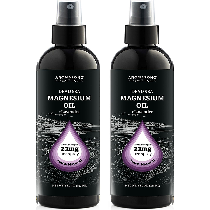 Aromasong Extra Strength Magnesium Oil Lavender Spray - 8 Oz. 2-PACK