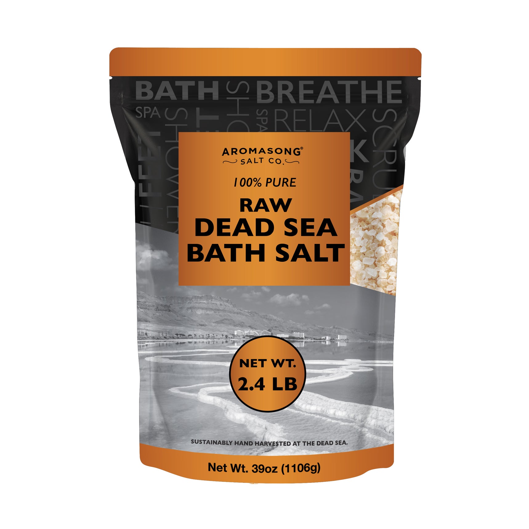 Raw Dead Sea Bath Salt - 2.43 lbs